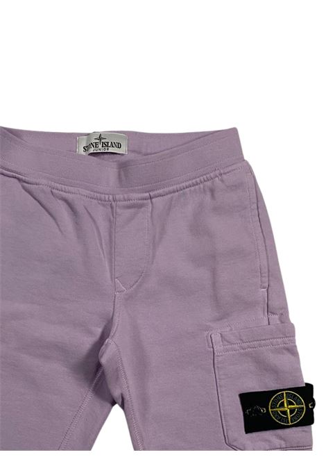 Bermuda bambino lilla in cotone Stone Island | 781661840/SULILLA
